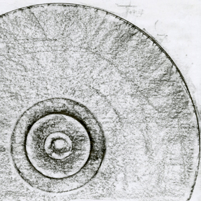 vinyl record rubbing