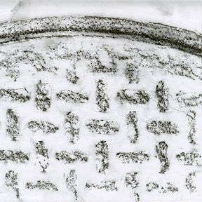 graphite man hole art